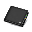 Carteira Masculina de Luxo Denim Bison Rfid Bifold