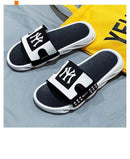 Chinelos masculinos antiderrapantes, sandálias de praia, chinelos de exterior, esportivos, roupa de rua, sapatos casuais, tendência da moda, verão