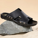 Homens De Couro Genuíno Chinelos Sapatos de Praia Ao Ar Livre Tamanho Grande 37-52 Chinelos de Verão Sandálias Casuais Designer Mens Chinelos 52 51 50