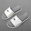 Sapatos de verão de couro genuíno masculino, sapatos casuais de caminhada ao ar livre, chinelos interiores, marca de luxo, sapatos de praia antiderrapantes