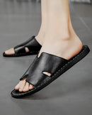 Chinelo Masculino em Couro Legítimo Micci