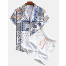 Conjunto Camisa + Bermuda Praia Masculina Summer