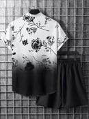 Conjunto Masculino Flor Tropical