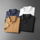 Conjunto Polo Masculino em Seda Gelo Minimalista San Martiny