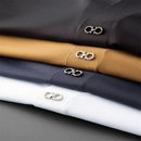 Conjunto Polo Masculino em Seda Gelo Minimalista San Martiny