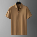 Conjunto Polo Masculino em Seda Gelo Minimalista San Martiny