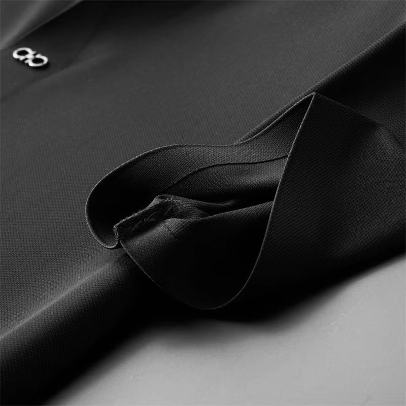 Conjunto Polo Masculino em Seda Gelo Minimalista San Martiny