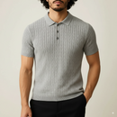 Camisa Polo Masculina em Malha Texturizada Mely