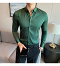 Camisa Social Slim Fit Masculino verde