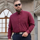 Camisa Social Manga Longa Masculina Plus Size American