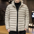 Jaqueta Puffer Masculina Com Capuz Removível Luxy