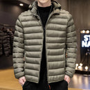 Jaqueta Puffer Masculina Com Capuz Removível Luxy