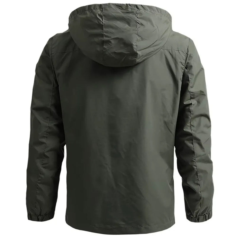 Jaqueta Corta Vento Masculina com Capuz Dryvent