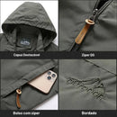Jaqueta Corta Vento Masculina com Capuz Dryvent