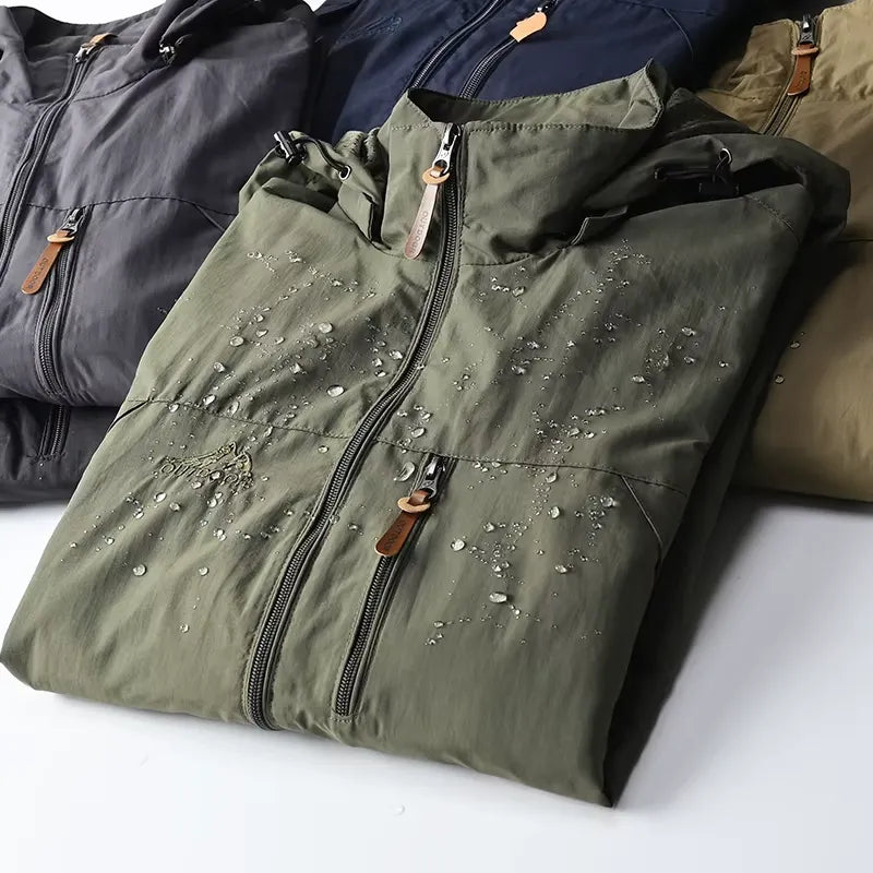 Jaqueta Corta Vento Masculina com Capuz Dryvent