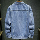 Harajuku designer de moda solta casual jeans jaquetas primavera outono outerwear casacos roupas masculinas streetwear luxo jaqueta de inverno