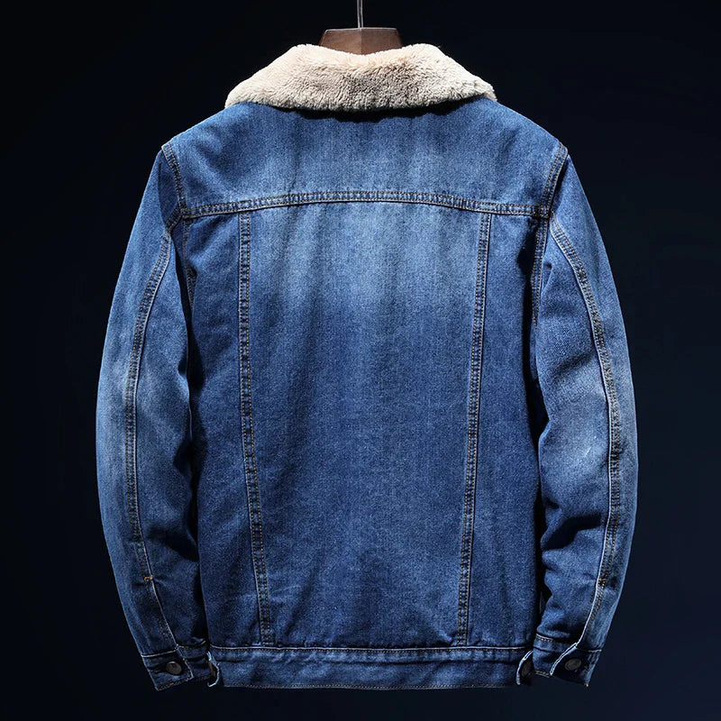 Jaqueta Jeans Masculina Forrada Clássica Nicce