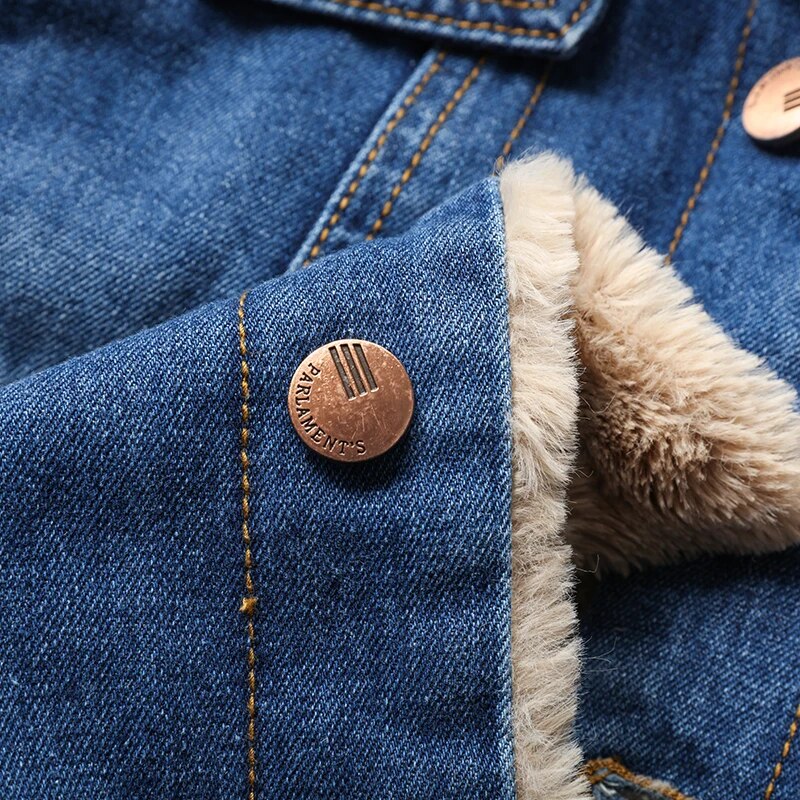 Jaqueta Jeans Masculina Forrada Clássica Nicce