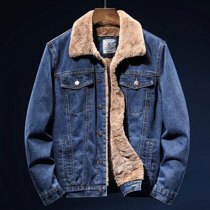 Jaqueta Jeans Masculina Forrada Clássica Nicce