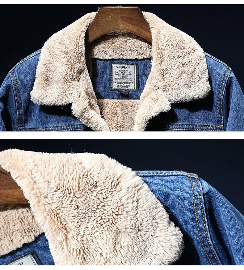 Jaqueta Jeans Masculina Forrada Clássica Nicce