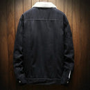 Jaqueta Jeans Masculina Gola Alta Classic