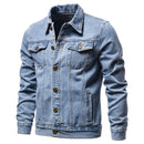 Jaqueta jeans masculina moda motocicleta jeans jaquetas causal oversized algodão casual preto azul denim jaqueta homem outerwear casaco