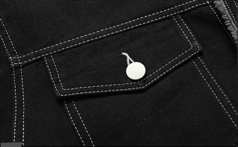 Jaqueta jeans de lã quente masculina, casacos jeans casuais, bolsos múltiplos, casacos masculinos de alta qualidade, nova moda, inverno, 5XL