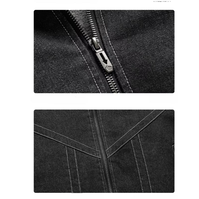 Jaqueta Jeans Masculina com Forro de Lã Romana