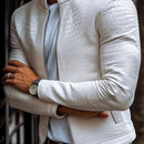 Jaqueta Masculina de Couro Gola Alta Dynamo