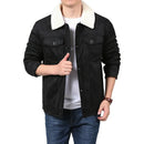 Jaqueta Masculina em Camurça Forrada em Lã Marseille