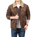 Jaqueta Masculina em Camurça Forrada em Lã Marseille