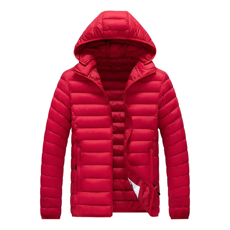 Jaqueta Puffer Masculina Com Capuz Removível Luxy
