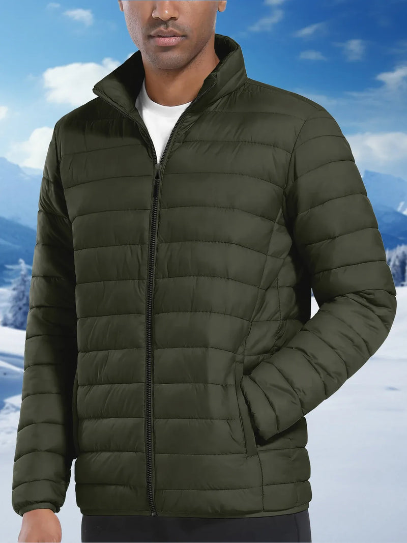 Jaqueta Puffer Masculina Térmica Gola Alta Betti