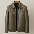 Jaqueta de Couro Masculina Vision marrom