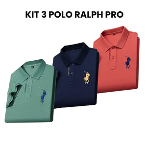 Compre 2 e leve 3 - Camisa Polo Masculina Ralph Pro