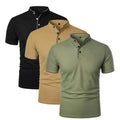 Kit Com 3 Camisetas Gola Padre Masculinas Slim Fit