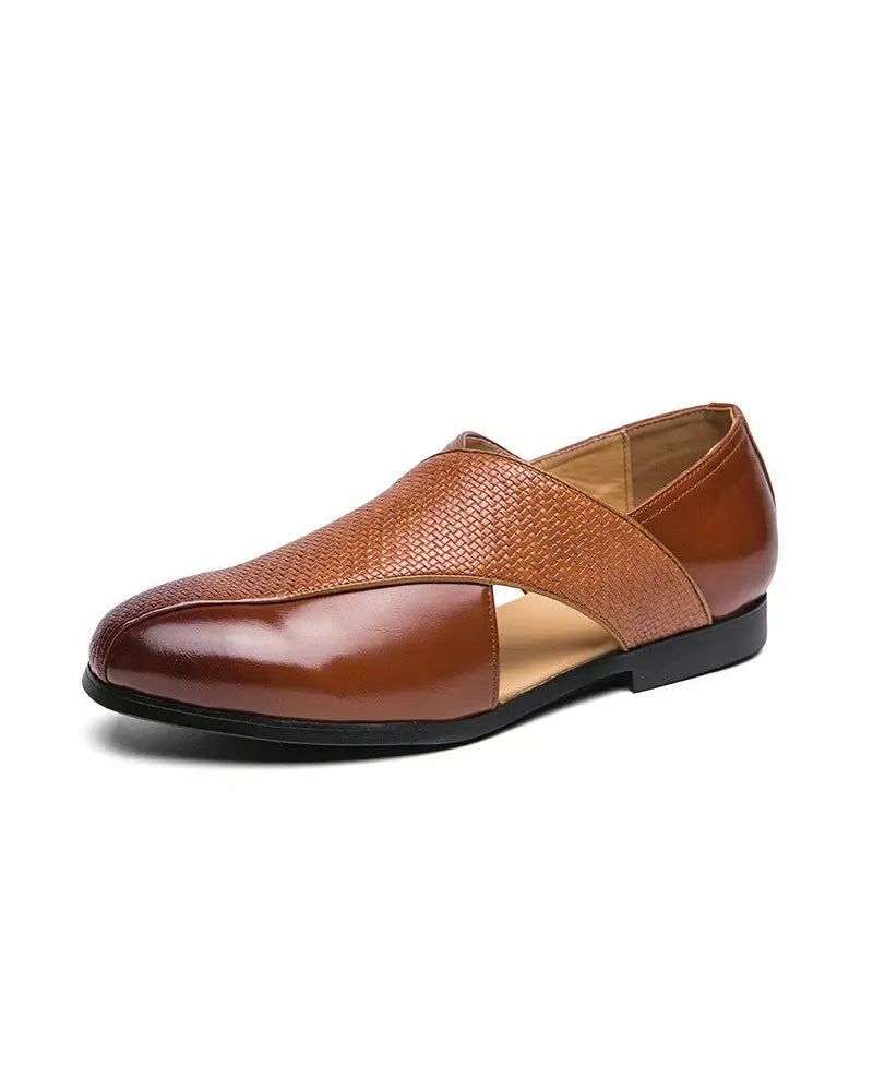 Mocassim Italiano Masculino de Couro Genuíno da Divello