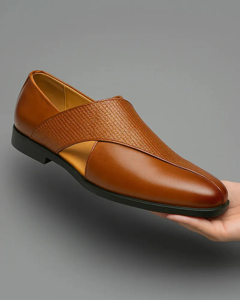 Mocassim Italiano Masculino de Couro Genuíno da Divello