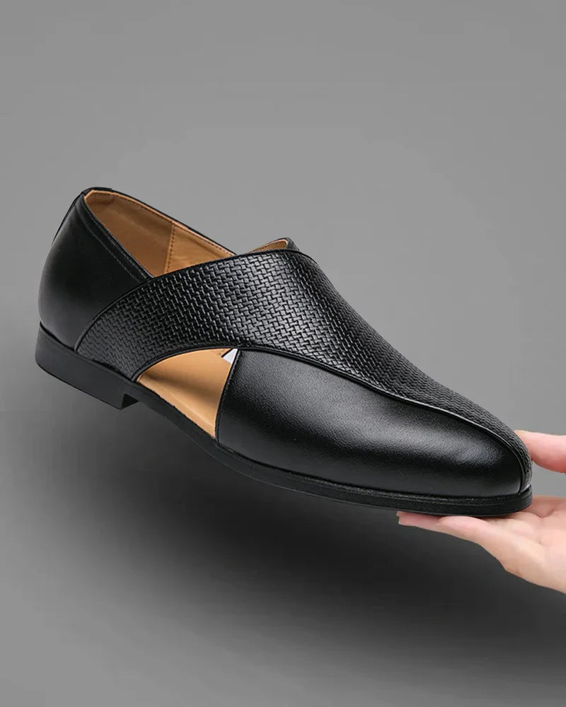 Mocassim Italiano Masculino de Couro Genuíno da Divello