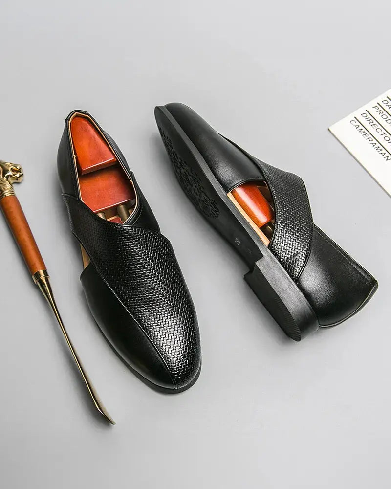Mocassim Italiano Masculino de Couro Genuíno da Divello