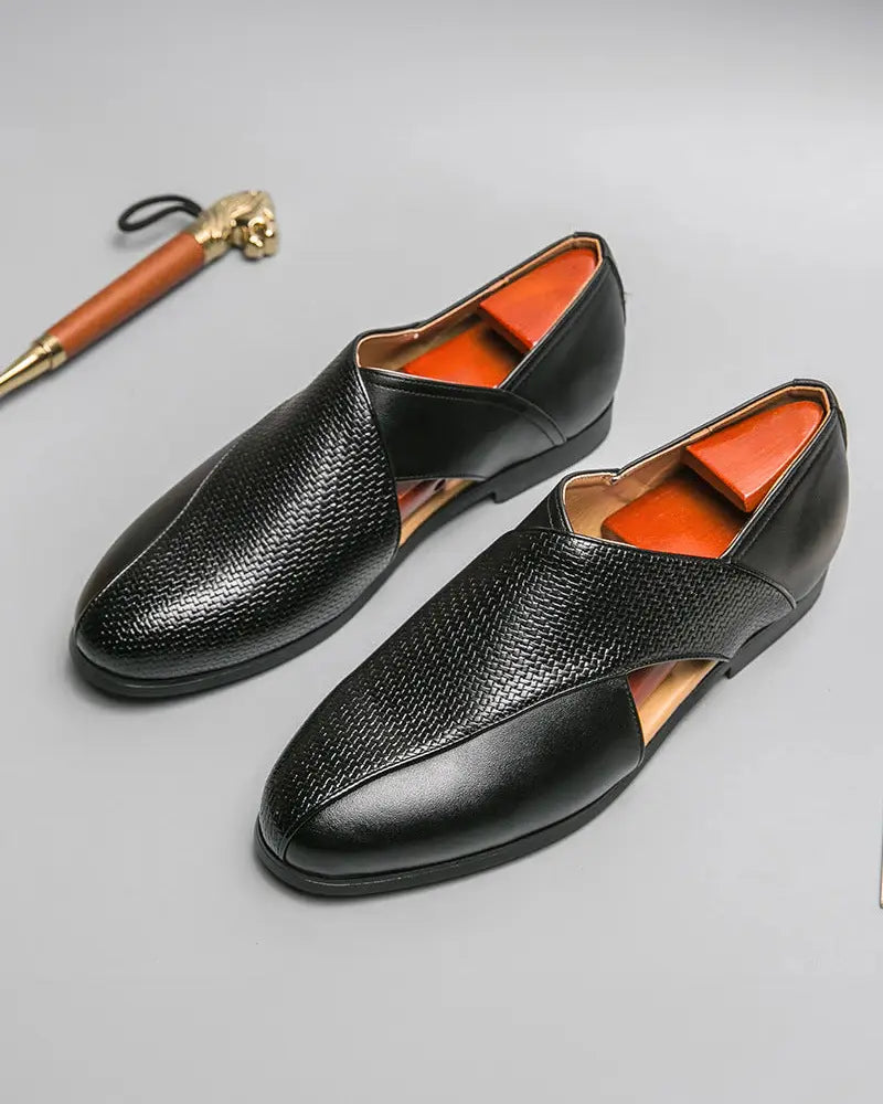 Mocassim Italiano Masculino de Couro Genuíno da Divello