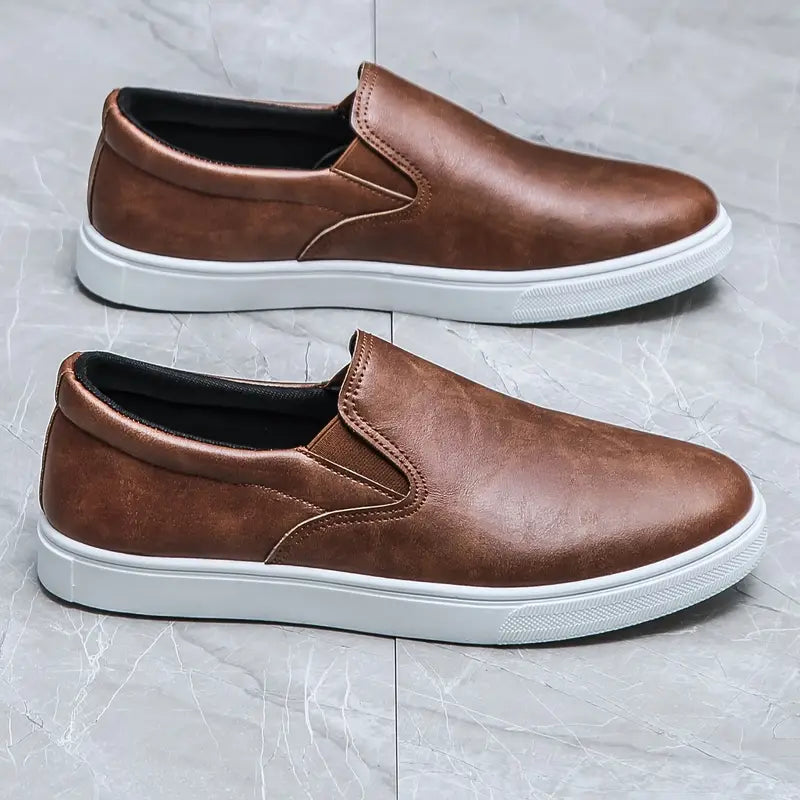 Mocassim Masculino em Couro Styllus