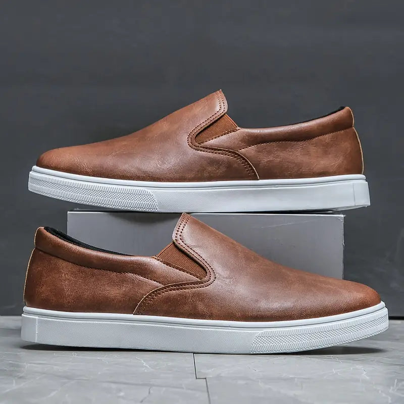 Mocassim Masculino em Couro Styllus