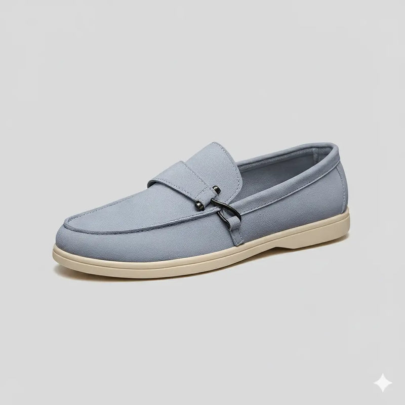 Mocassim Off White de Camurça Masculino Milanio