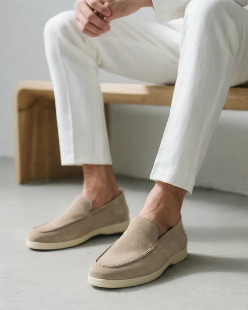 Mocassim Old Money Masculino em Camurça Italiano