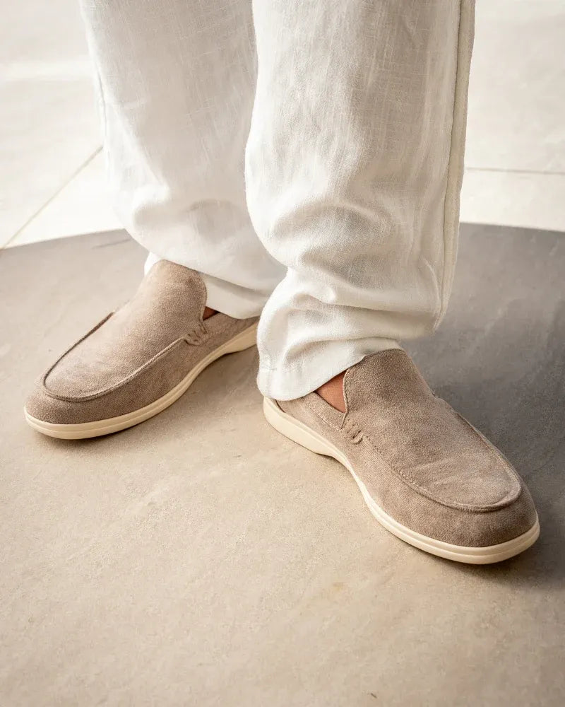 Mocassim Old Money Masculino em Camurça Italiano