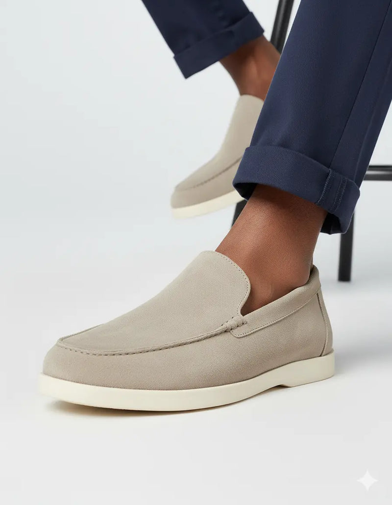 Mocassim Old Money Masculino em Camurça Italiano