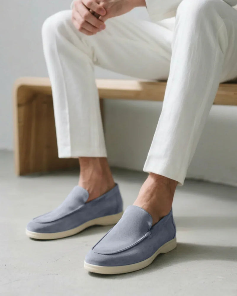Mocassim Old Money Masculino em Camurça Italiano