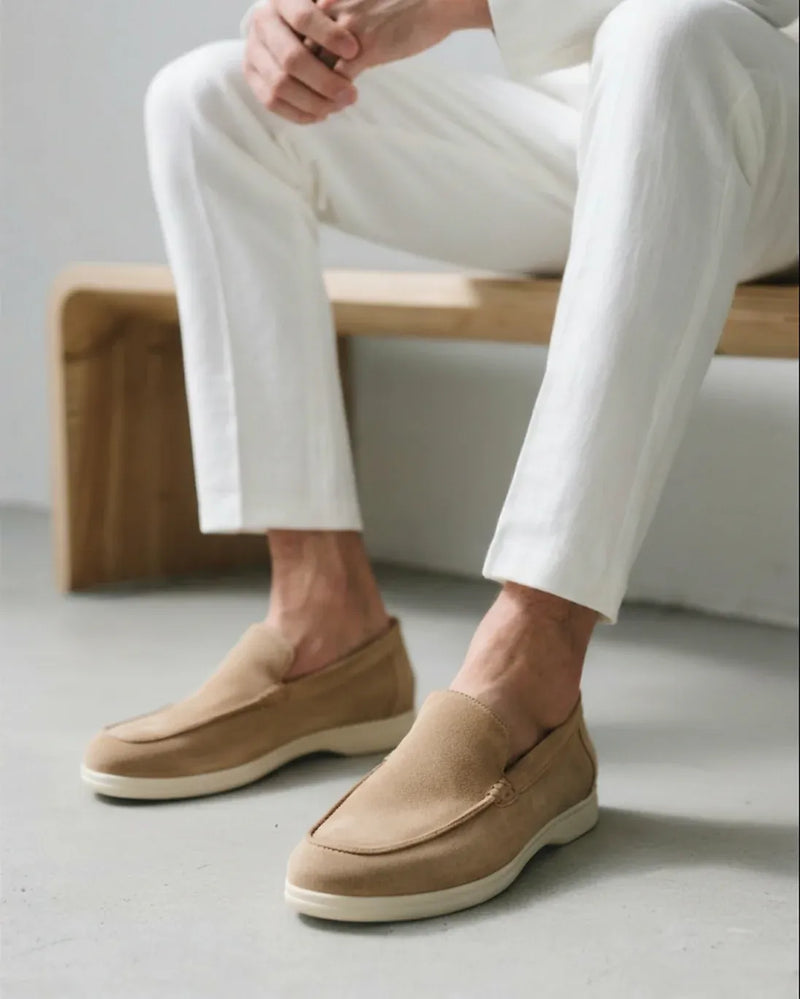 Mocassim Old Money Masculino em Camurça Italiano
