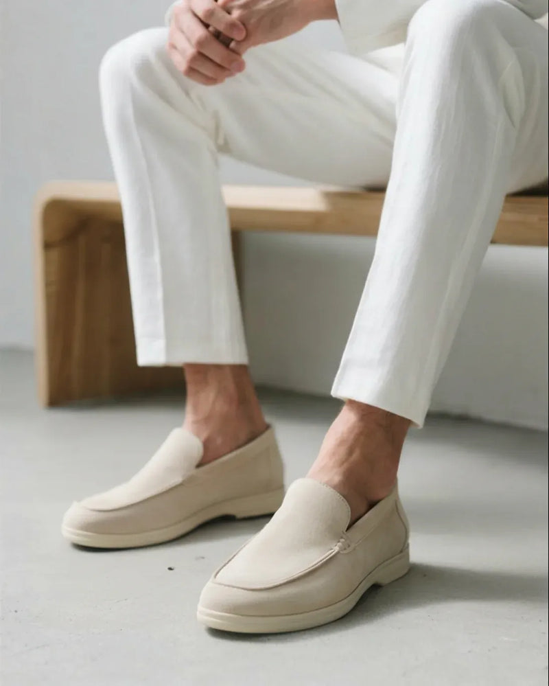 Mocassim Old Money Masculino em Camurça Italiano
